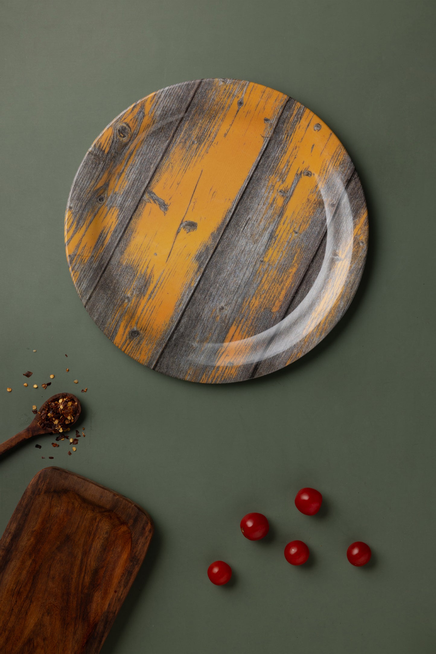 Exclusive 11" Dinner/Lunch Unbreakable Lightweight Melamine Round Rugged Full-Size Plate.